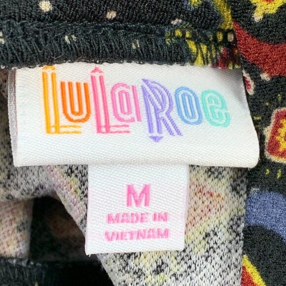 LuLaRoe Pencil Skirt sz M Colorful Funky Pattern Stretch Cassie Style Pull on - Picture 4 of 5